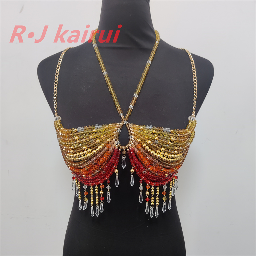 Yellow Body Jewelry - RJ moda Sexy Metal amarillo rojo