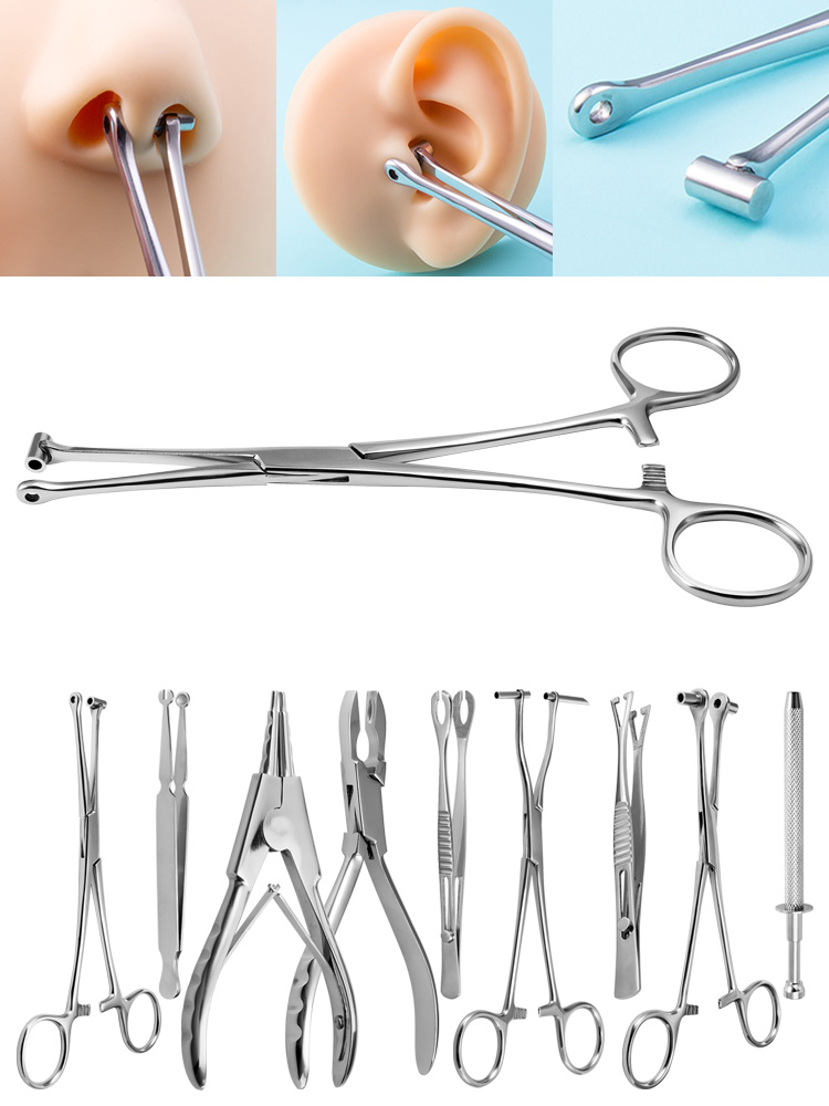 Body Jewelry Ring Opening Pliers - Herramienta de perforación corporal de acero