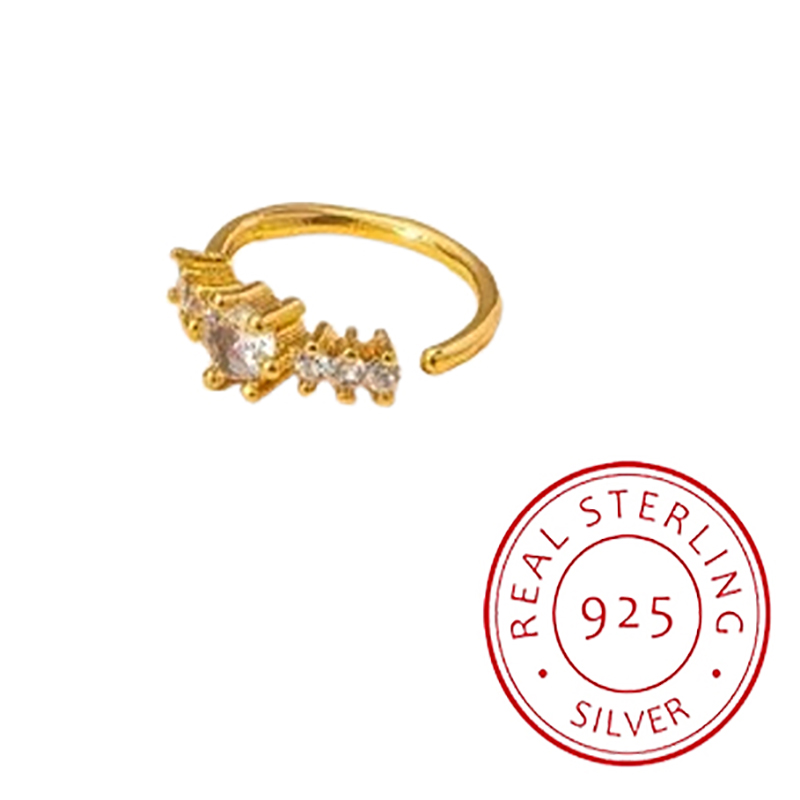Yellow Body Jewelry - Anillo de nariz amarillo plateado S925