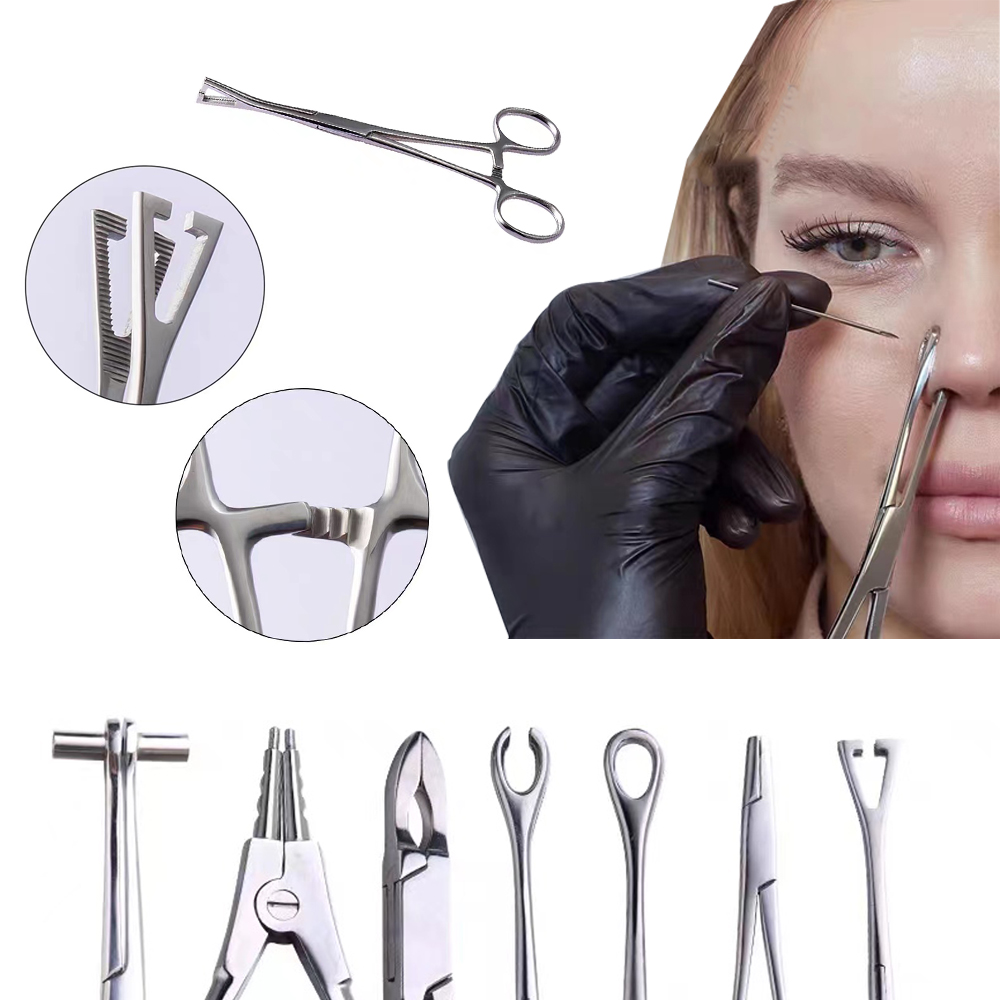 Body Jewelry Ring Opening Pliers - 1 pieza profesional de acero quirúrgico