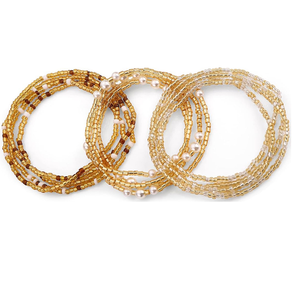 Body Jewelry Changing Kit - Cadenas de Cintura Elásticas Africanas para