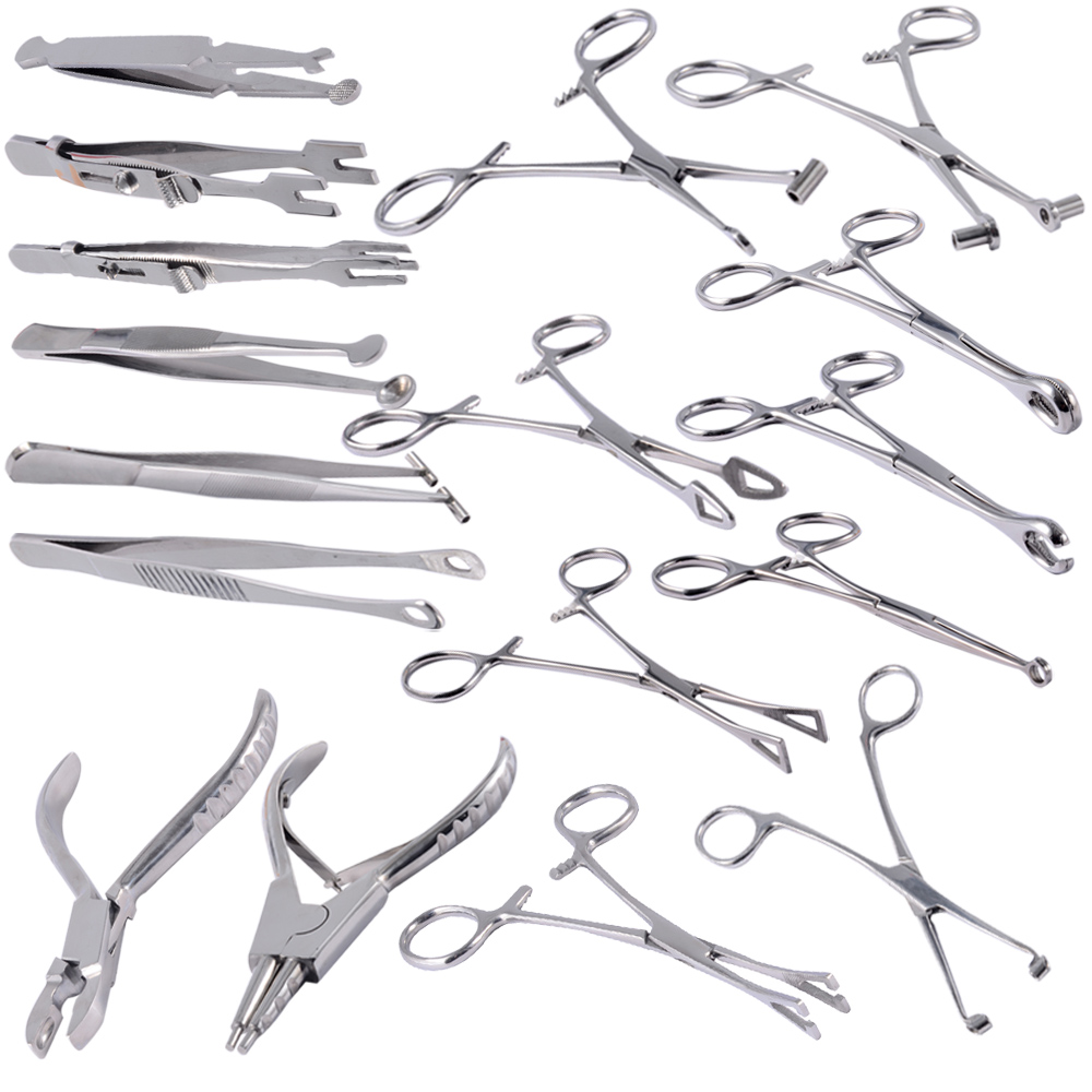 Body Jewelry Ring Opening Pliers - Herramienta de perforación de acero quirúrgico