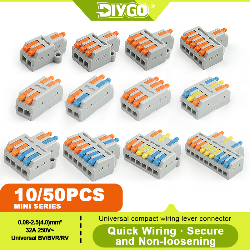 Threadless Push Pin - Conector de cable universal compacto de