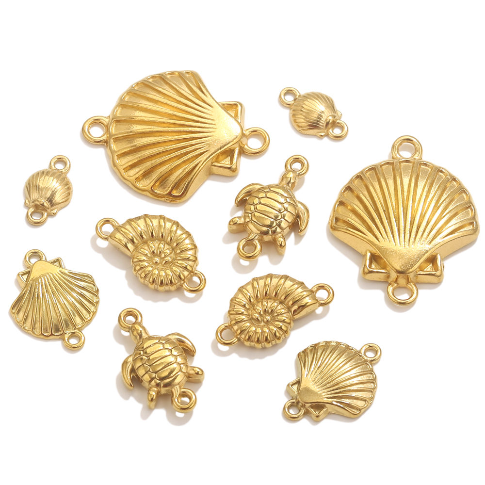 Body Jewelry Beach - 5 uds. De acero inoxidable chapado