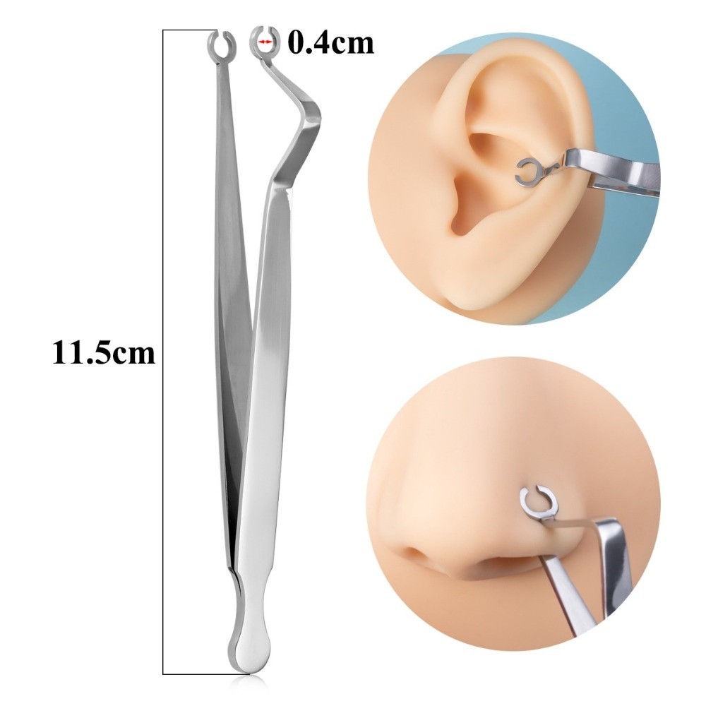 Body Jewelry Ring Opening Pliers - Herramienta profesional de acero quirúrgico para