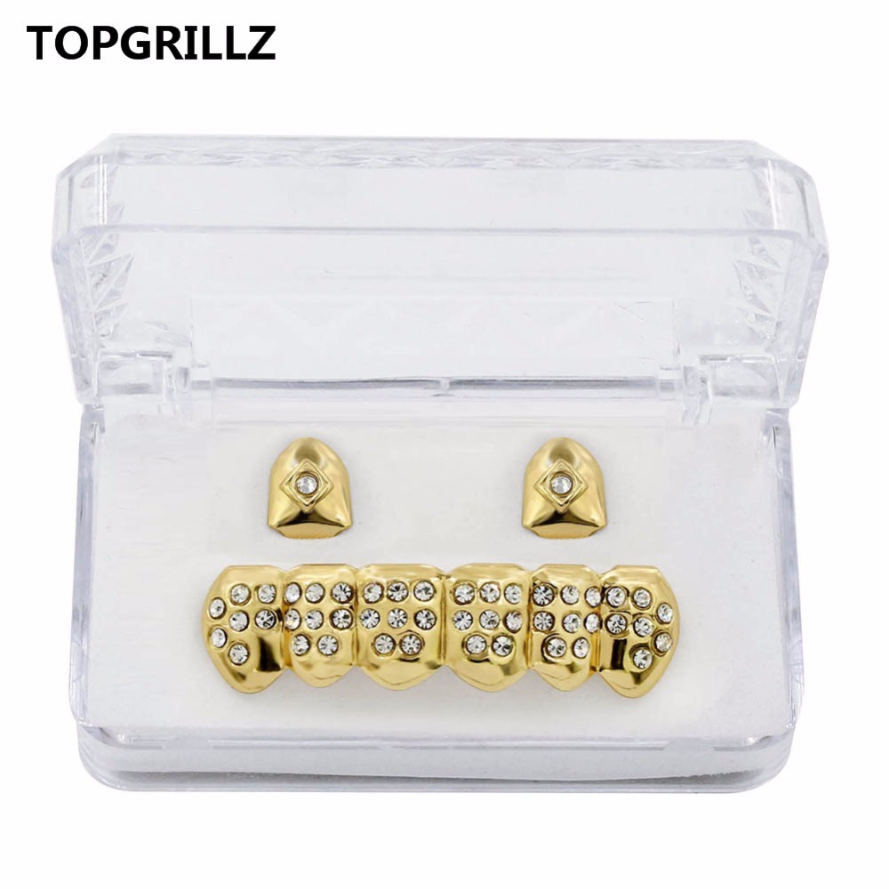 TOPGRILLZ-Parrilla de dientes  - Yellow Body Jewelry reseña y precio