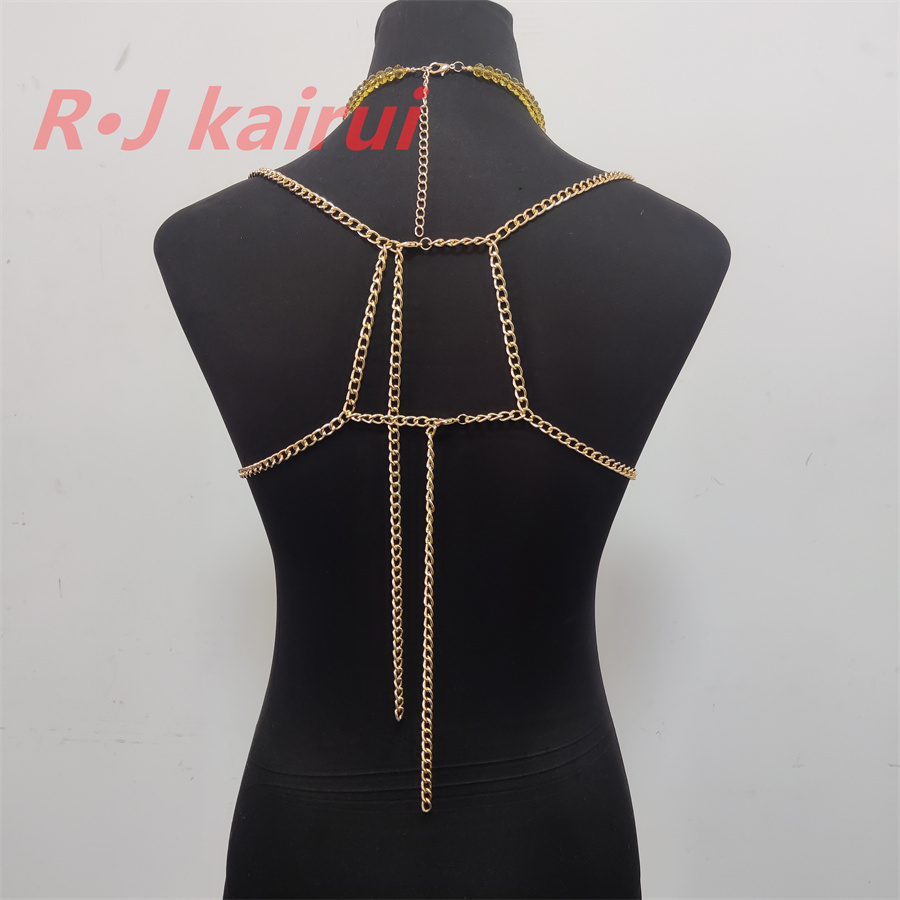 RJ moda Sexy Metal amarillo ro - Yellow Body Jewelry reseña y precio