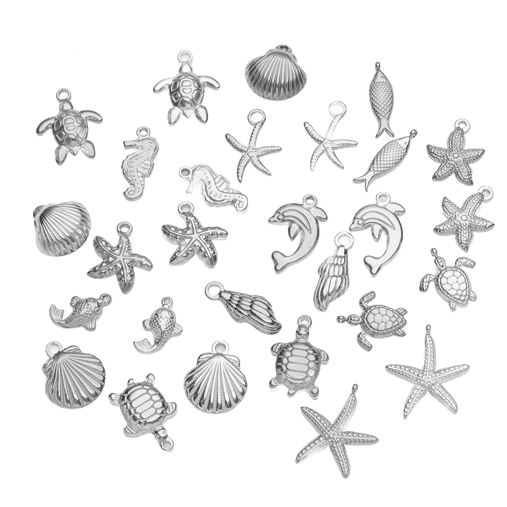 10 piezas de dijes de acero in - Body Jewelry Beach reseña y precio