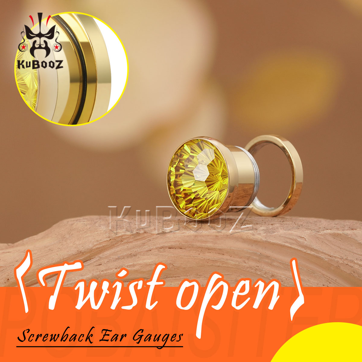 Tapones para los oídos con cor - Yellow Body Jewelry reseña y precio