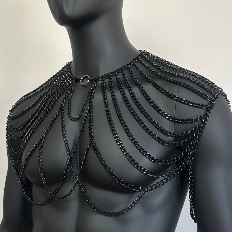 Cadena corporal para hombre, j - Body Jewelry Men reseña y precio