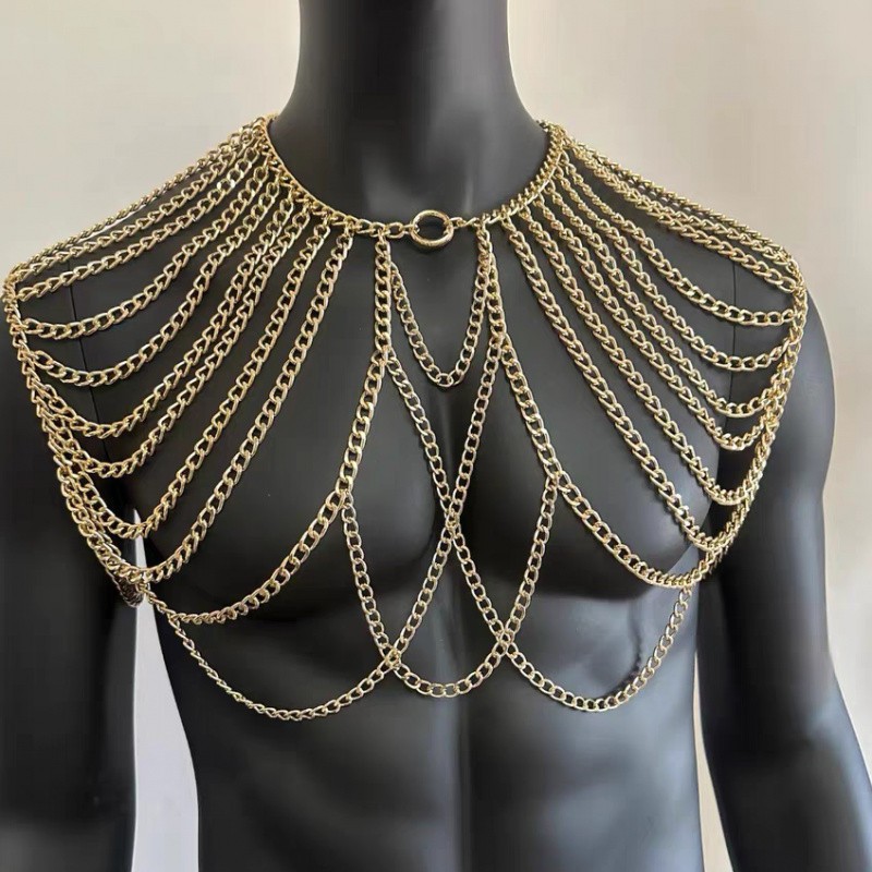 Cadena corporal para hombre, j - Body Jewelry Men reseña y precio