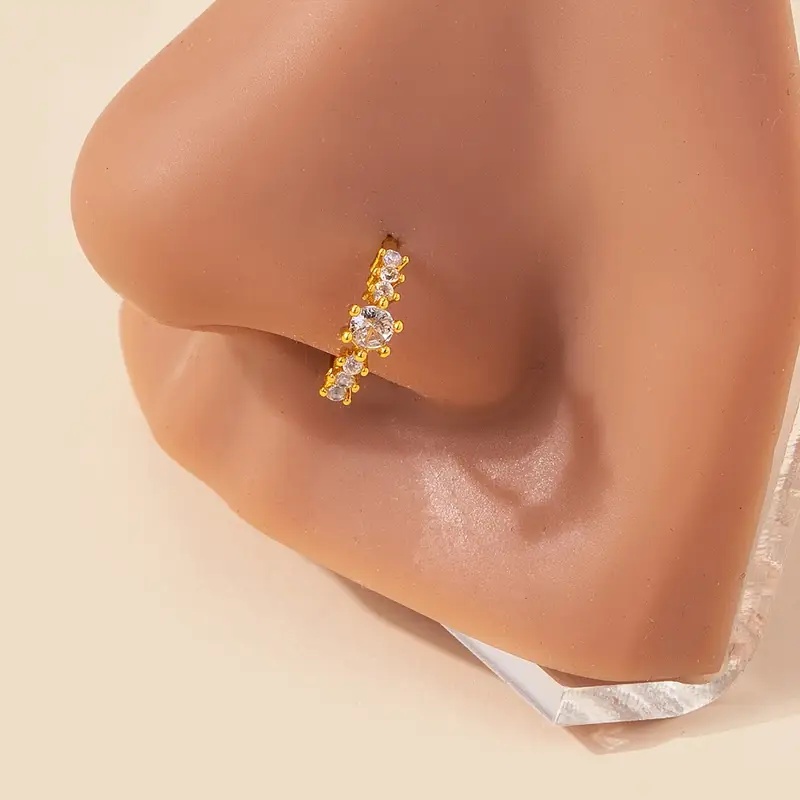 Anillo de nariz amarillo plate - Yellow Body Jewelry reseña y precio