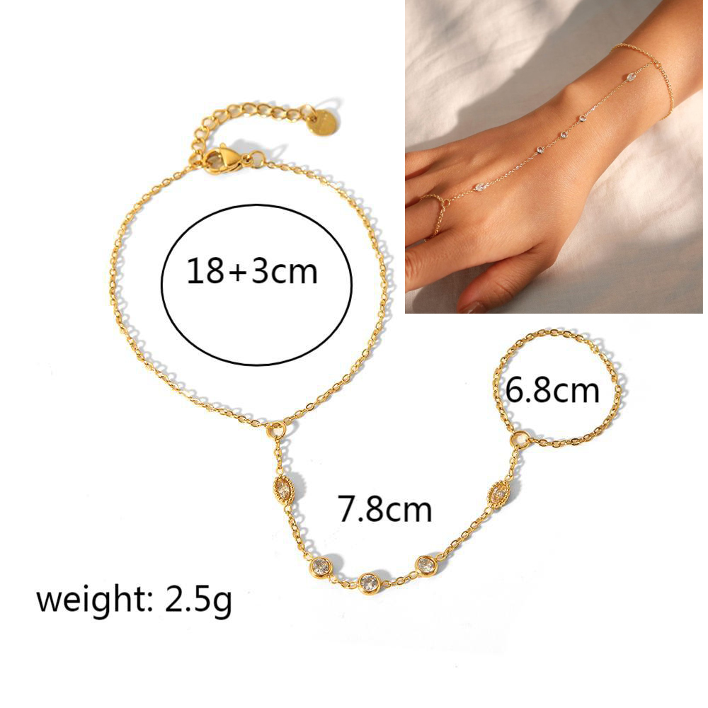 Pulsera de cadenas de mano de  - Yellow Body Jewelry reseña y precio