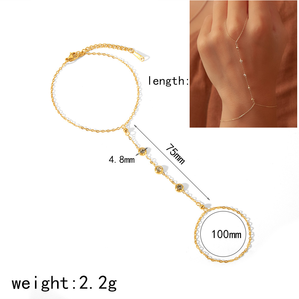 Pulsera de cadenas de mano de  - Yellow Body Jewelry reseña y precio