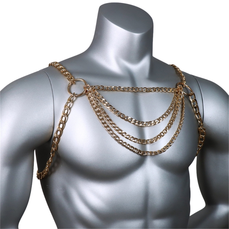 Cadena Metal para pecho para h - Body Jewelry Men reseña y precio