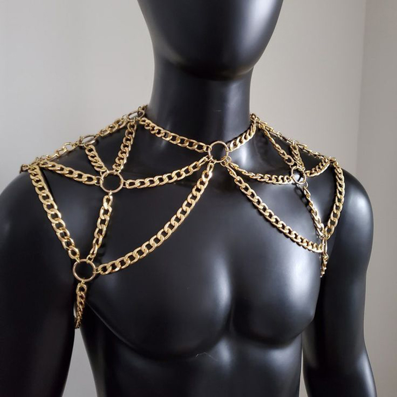 Punk hombres hombro cuerpo cad - Body Jewelry Men reseña y precio
