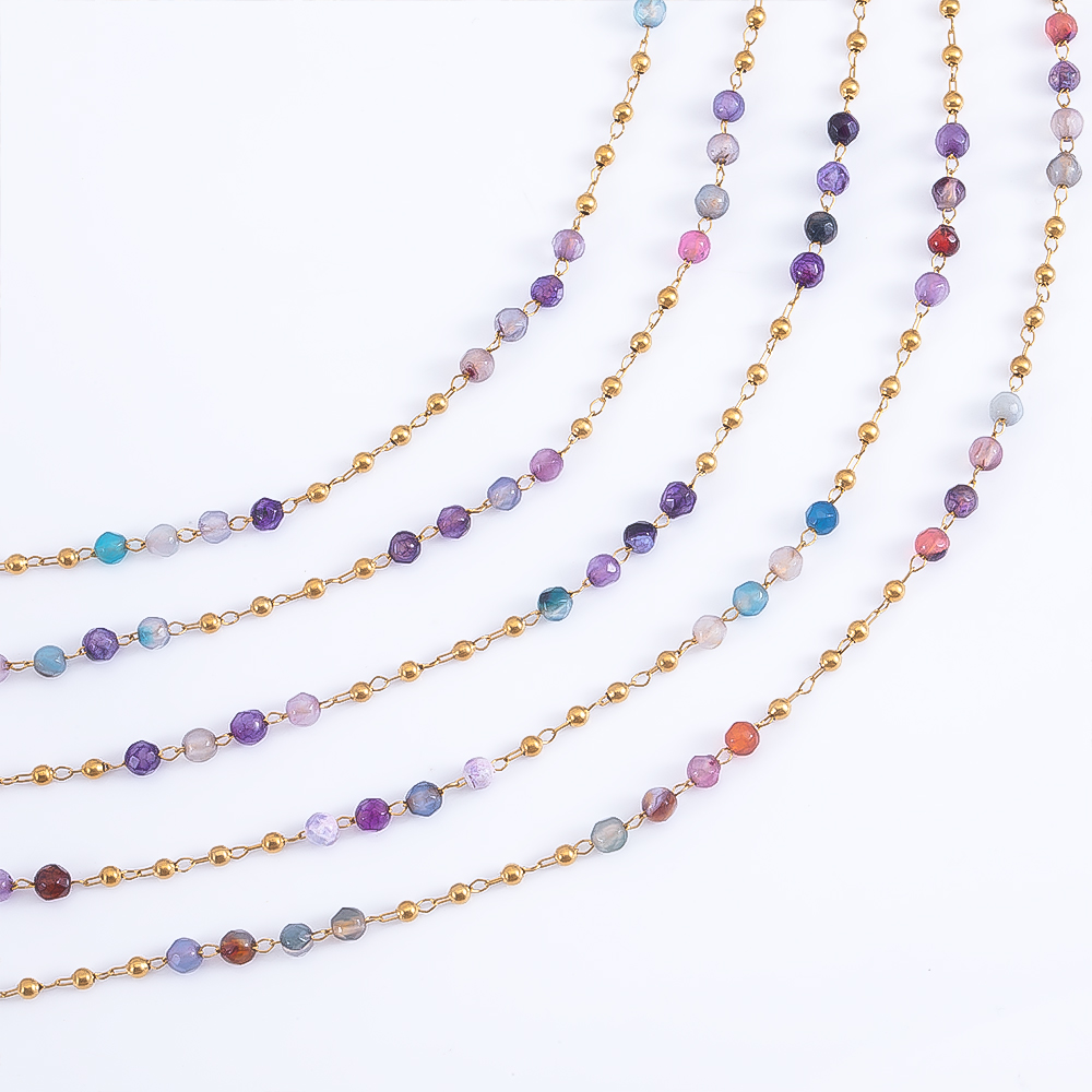 Cadena de cuentas de cristal t - Body Jewelry Beach reseña y precio