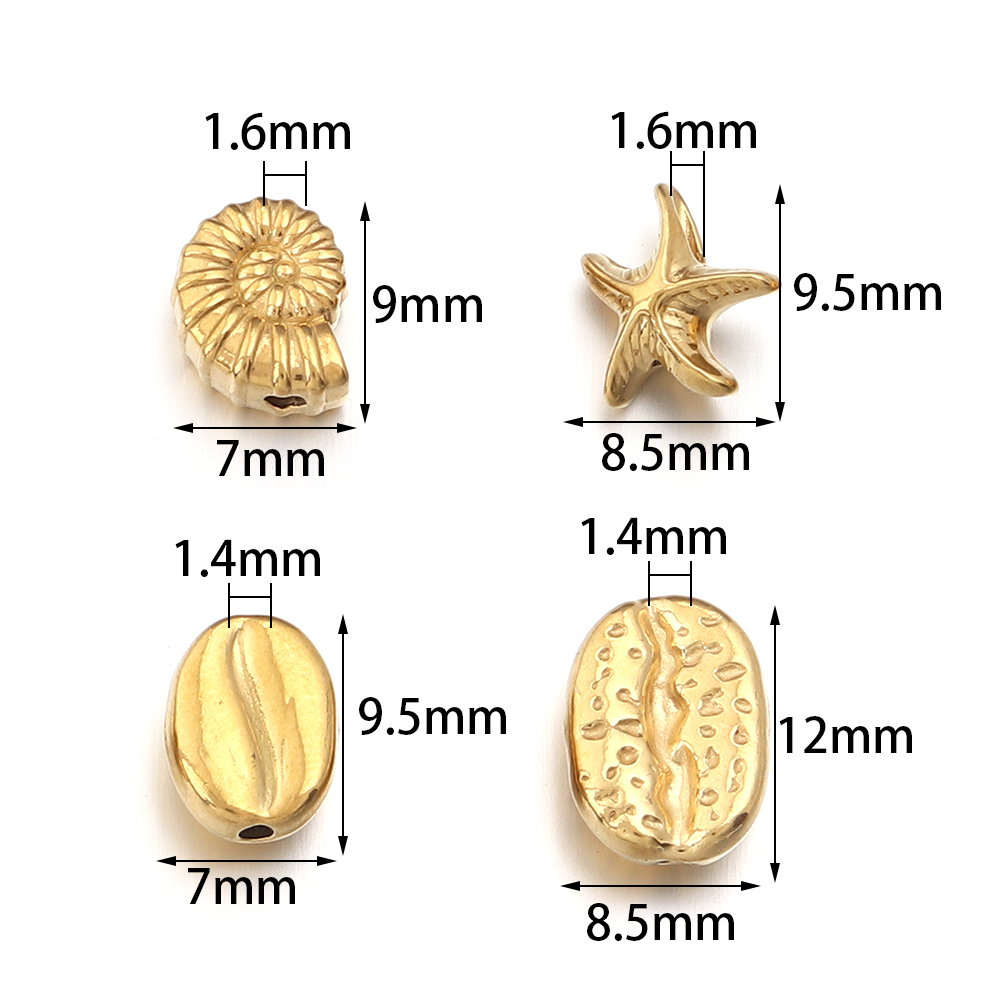 5 piezas de cuentas espaciador - Body Jewelry Beach reseña y precio