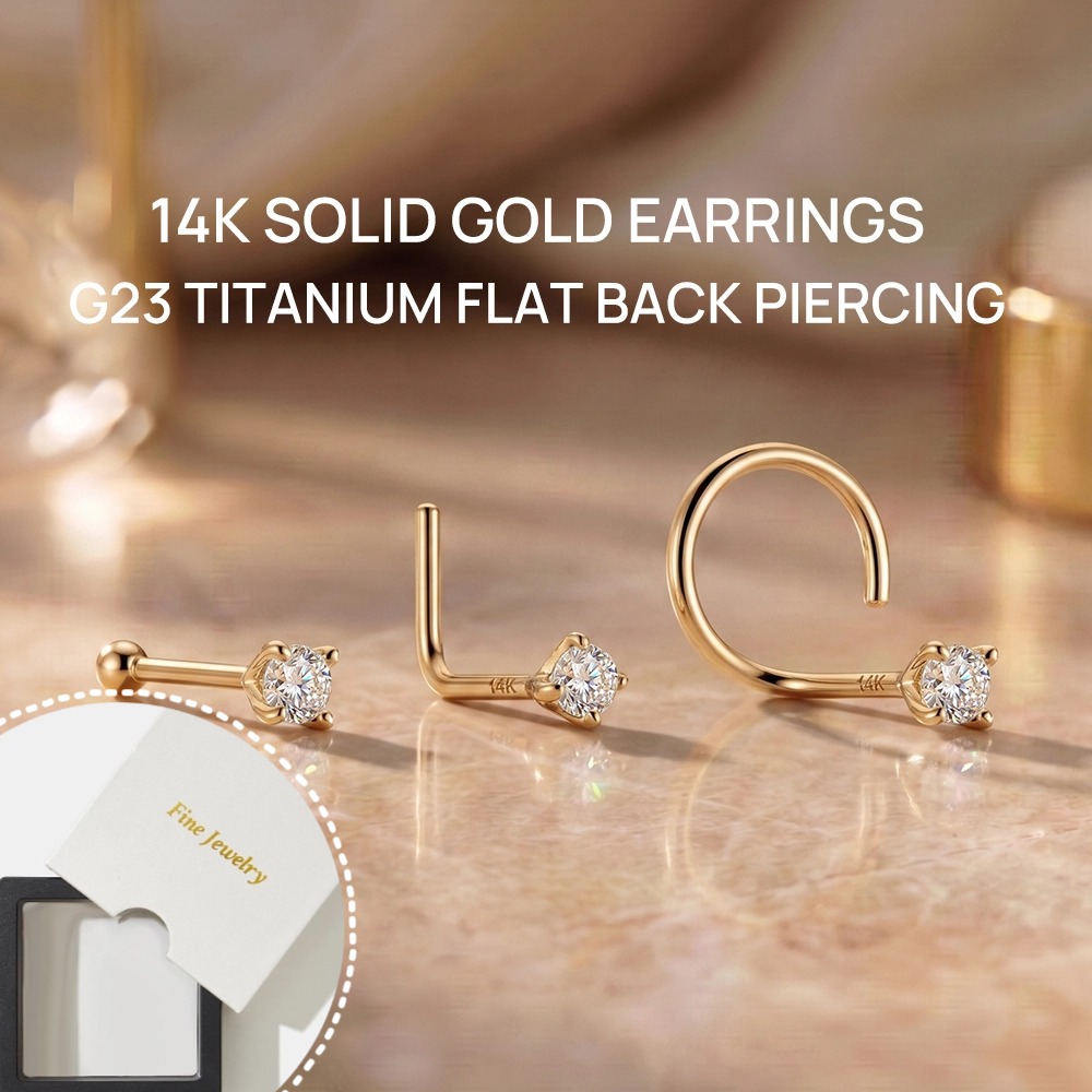 Piercing de Nariz en Forma de  - Yellow Body Jewelry reseña y precio