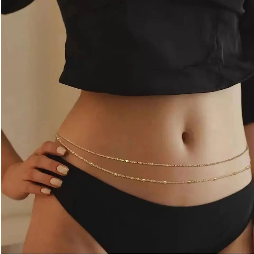 HipHop-cadenas para el vientre - Body Jewelry Beach reseña y precio