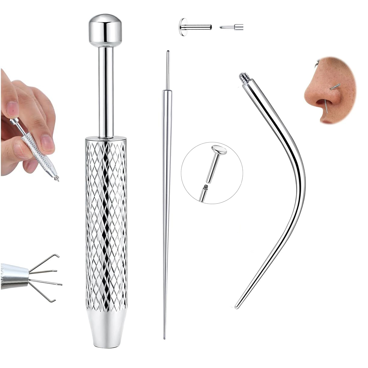 Herramienta de Agarre para Pie - Body Jewelry Changing Kit reseña y precio