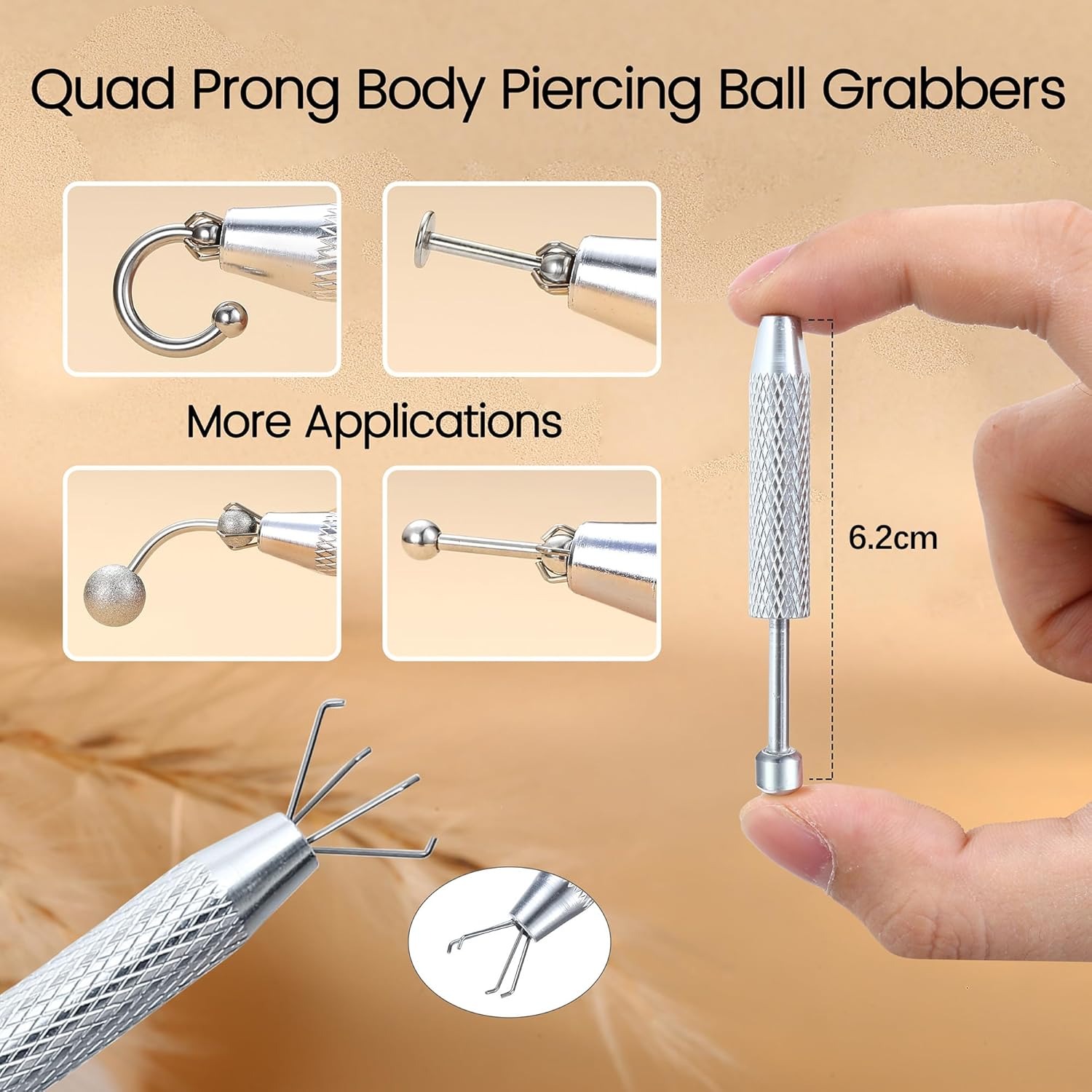 Herramienta de Agarre para Pie - Body Jewelry Changing Kit reseña y precio